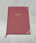 Desky Menu na závěrečné číšnické zkoušky.